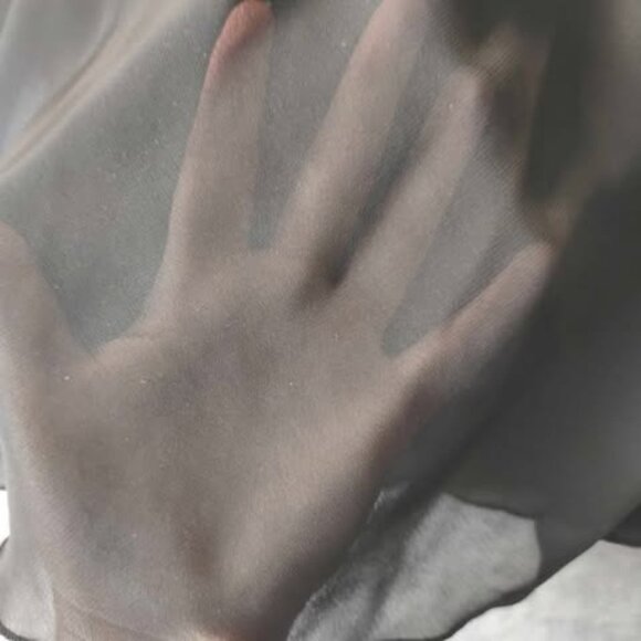 Kim Rogers Black Sheer Adjustable Strap Camisole Tank Top Size L chic layering - Picture 3 of 9